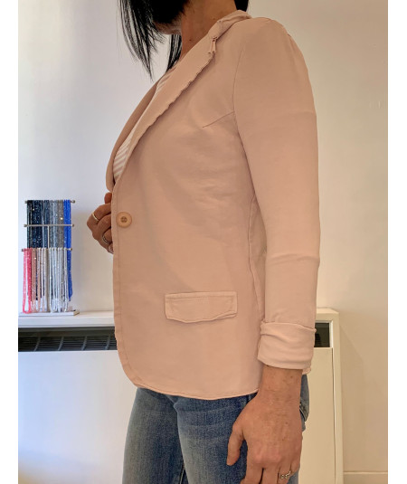 giacca felpa garzata