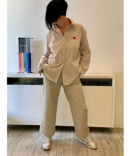 pantalone con risvolto