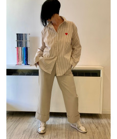 pantalone con risvolto