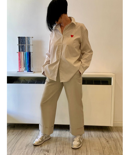 pantalone con risvolto