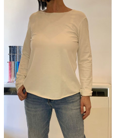 felpa asimmetrica donna