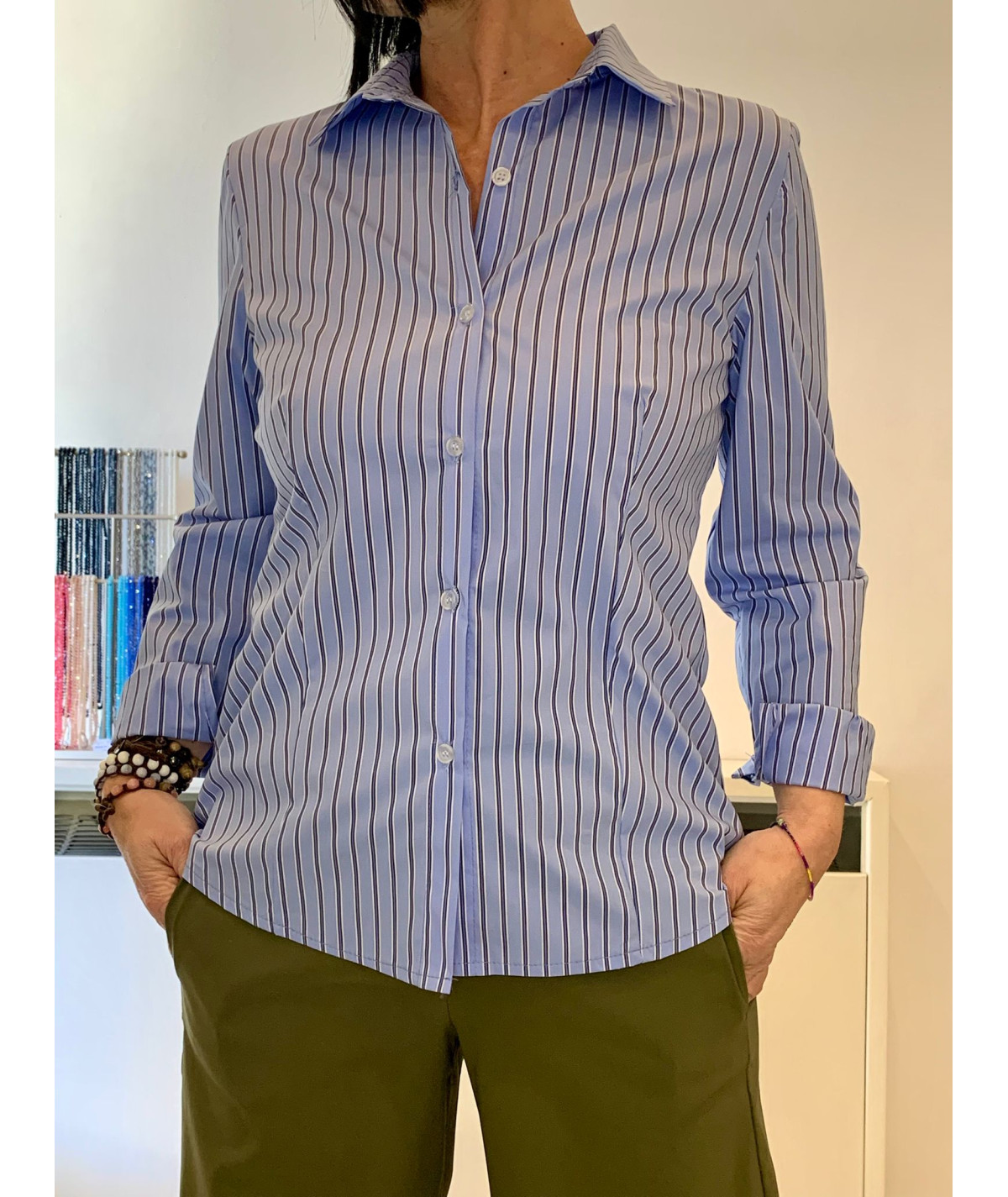 camicia righe donna