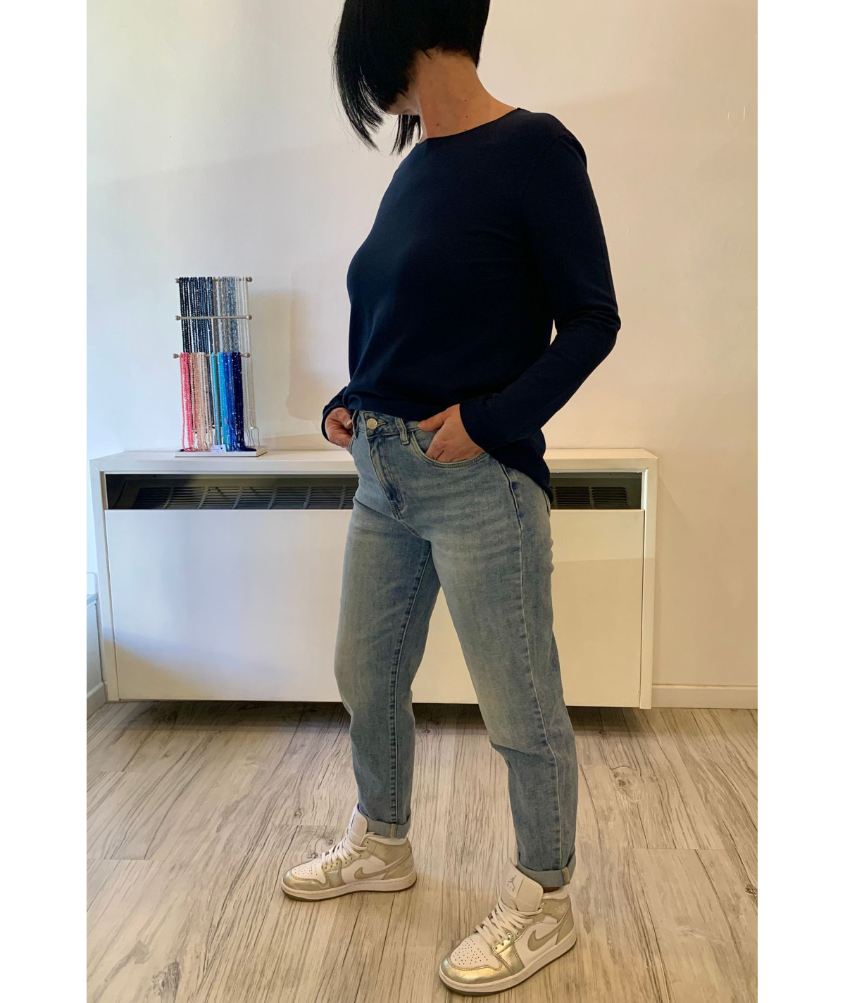 jeans mom fit donna